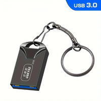 USB Flash Drive logam Mini, stik kustom stik memori Usb 64GB 1TB 32GB 16GB 8GB jempol Mini