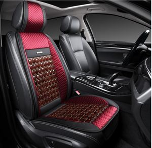 Coussin de siège de voiture en cuir et perles de bois pour Audi A4/Q3, compatible airbag, style sport, couleurs personnalisables, universel - Product Image 6