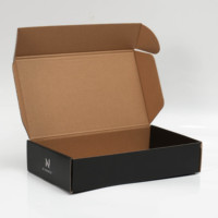 Caja de regalo corrugada con logotipo personalizado reciclable, zapatos, correo postal, cajas de papel de envío para embalaje de ropa