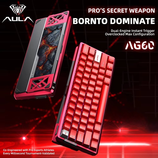 AULA AG60 Pro/MAX Wired Gaming Mechanical Keyboard Custom Full Aluminum High Performance Magnetic Axis for Esports and FPS Games