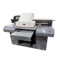 Impresora Plana UV DTF A2 A3 con Cabezal de Impresión I1600, CMYK, Blanco, Barniz, Relieve 3D y Accesorio Rotatorio