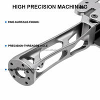 Composants de drone usinés sur mesure par CNC, usinage de précision, aluminium, titane, bras de drone UAV, fabricant 5 axes