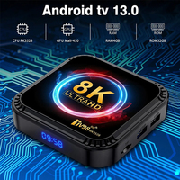 Streaming Tv Box Android 8k Hd Réplicateur Multimédia 13.0 Noir Standard