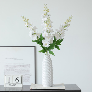 Fleurs artificielles Delphinium bleu clair en soie, haute simulation, pour décoration de mariage et de maison - Product Image 3