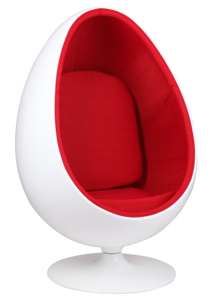 Moderne duurzame ovale eipot-loungestoel van glasvezel, fluweel, fauteuil, designstoel, meubilair voor thuis, hotel, lobby. - Product Image 3