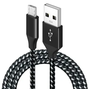Nylon Micro USB Datums kabel Schnell ladung benutzer definiertes Schnell ladekabel Android Typ C Daten USB-Kabel