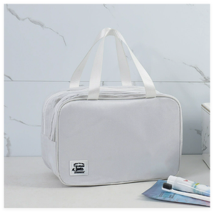 Sac de voyage pour articles de toilette portables en plein air, trousse de maquillage pour femmes, sac de natation pour hommes avec séparation sec-humide, tissu Oxford tendance - Product Image 1