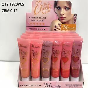 24 piezas/caja, Rubor Líquido de 6 Colores, Iluminador de Ojos, Color Expansivo para Iluminar, Maquillaje de Rubor Natural y Duradero. - Product Image 3