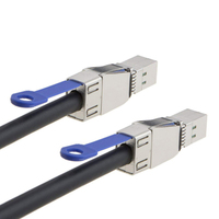 Kustom kabel Sff-8644 Sas Mini Hd eksternal 12gb, 1 2 3 Meter Sff-8644 ke Hd Mini koneksi Server eksternal