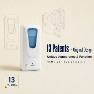 Distributeur automatique de savon mousse infrarouge sans contact en ABS, PP, PVC, grande capacité 1000 ml, nettoyant intelligent pour les mains - Product Image 3
