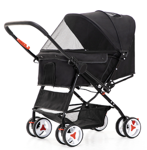 <span class=keywords><strong>Poussette</strong></span> <span class=keywords><strong>pour</strong></span> animaux de compagnie JXB, moderne, luxueuse, <span class=keywords><strong>d</strong></span>étachable, pliable, en métal, à quatre roues, écologique, pliage à une touche, <span class=keywords><strong>poussette</strong></span> de voyage <span class=keywords><strong>pour</strong></span> animaux de compagnie - Product Image 1