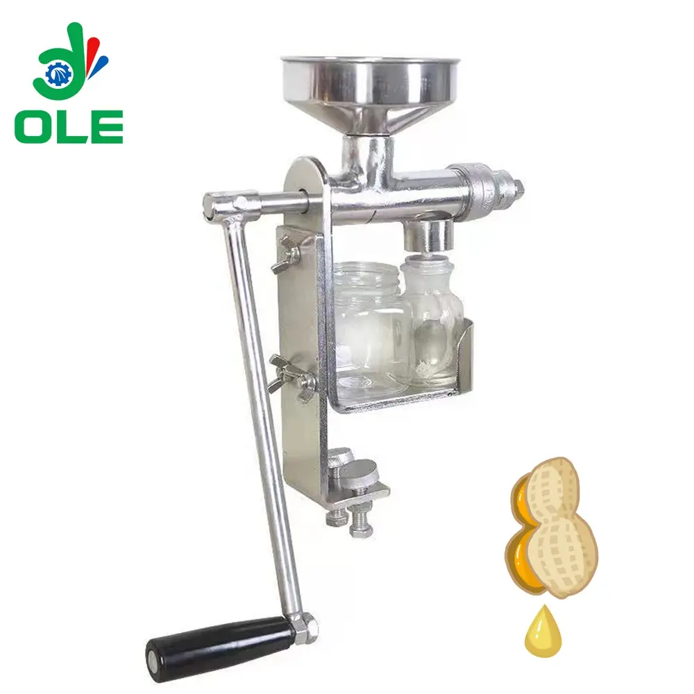 Mini presse à huile de graine de tournesol d'arachide d'utilisation à la maison Machine de presse à huile manuelle