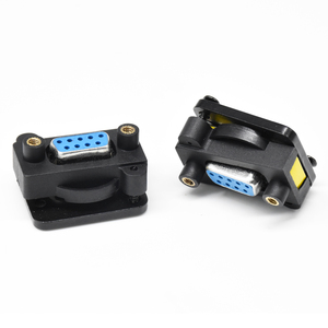 Connecteur droit à montage sur panneau DB9 Dsub 9 broches <span class=keywords><strong>RS232</strong></span> série femelle à femelle avec capuchons de protection en silicone - Product Image 5
