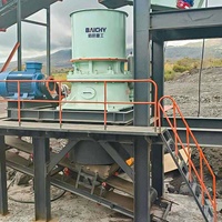 Ligne de production de sable BAICHY Comores 100-150TPH avec concasseur à mâchoires PE600x900, concasseur à cône CH430, concasseur VSI9526 – Vente en gros