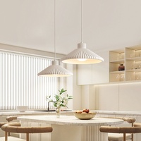 Lustre de salle à manger crémeux de style français, lampe LED intelligente empilable de designer japonais pour maison, salle d'exposition commerciale, table à thé, bar