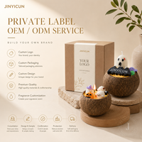Juego de Velas Aromáticas de Coco para Halloween de Marca Privada, Velas de Cera de Soja Hechas a Mano para Decoración del Hogar, Fragancia Personalizada OEM ODM
