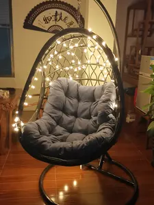 Cadeira de suspensão para cadeira, preço de fábrica, pe, rattan, com almofadas, relaxar, cadeira de ovos