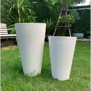 YICAI-macetas de plástico altas para plantas, Maceta para plantar orquídeas y Gerberas, decoración de jardín, Tailandia