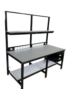 Leenol Lagerräumungsverkauf Arbeitstisch mit Schublade Antistatischer Arbeitsplatz ESD Aluminium-Werkbank für Montagelinie - Product Image 3