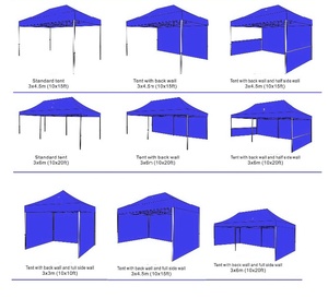 Toldo promocional 3x3 plegable con impresión personalizada para eventos, carpa emergente, logotipo de fiesta, marquesina de boda, dosel, carpas de Feria Comercial - Product Image 5