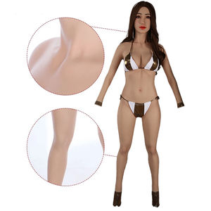 Женская поддельная грудь, цельное тело, форма для груди с головой, большая грудь для мужчин, силиконовый костюм для тела - Product Image 5