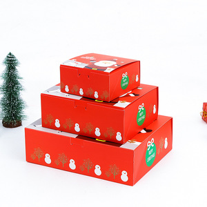 Caja de Regalo Navideña con Logotipo Personalizado, Juego de Bufanda, Envío Navideño, Tarjeta de Felicitación, Caja de Embalaje de Papel - Product Image 4