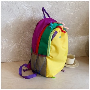 Nueva mochila infantil para exteriores, fresca y a la moda, con bloques de color, mochila de viaje ligera y moderna. - Product Image 2