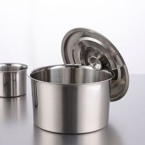 Olla de Cocina Redonda de Acero de Primera Calidad, Hecha a Mano, de Diseño, para Encimera, Venta al por Mayor Personalizada - Product Image 3