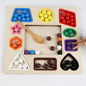 Juguetes Educativos de Geometría Creativa Personalizables, Bloques de Construcción de Madera de Colores Universales, Juegos de Rompecabezas para Niños - Product Image 5