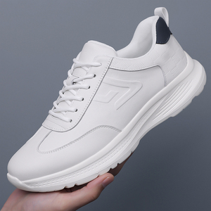 Nuevo Diseño, Venta Caliente, Zapatillas Deportivas Casuales de Microfibra para Hombre, Ligeras y Cómodas para Caminar, Color Negro y Blanco - Product Image 5