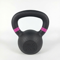 Kettlebell en vinyle coloré de 2 kg, livraison rapide en gros, identification du poids par code couleur pour le Royaume-Uni et l'Europe