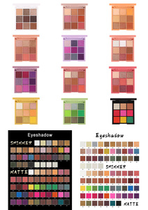 All'ingrosso 9 colori shimmer eyeshadow professional make up eye shadow pronto per la spedizione creat your own eyeshadow pallette - Product Image 5