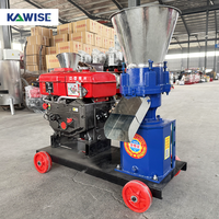Petite machine à granulés d'alimentation diesel pour usage domestique Fonctionnement simple pour la production d'aliments pour volailles, bovins et ovins