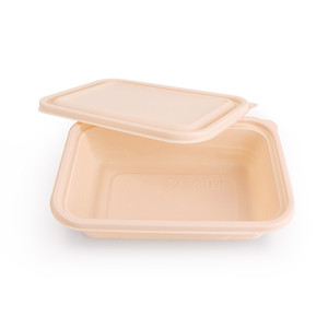 Disposable Plastic Biodegradable Cornstarch Takeaway Food Container Lunch Box Take Away Food Containers