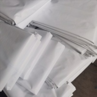 Bâche blanche double face personnalisée en usine, 160g-600g, imperméable, avec coins renforcés.