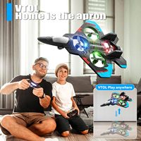 Avion télécommandé en mousse, jouet volant RC, drone de combat, avion RC 360 °   Jouets à basculer pour enfants et adultes