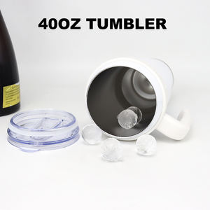 Gobelet isotherme en acier inoxydable de 40 oz avec poignée et paille, tasse de voyage anti-fuite pour boissons chaudes et froides, tasse à café réutilisable - Product Image 5
