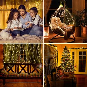 Waterproof Outdoor LED <b>String</b> Lights, 10M 100 LEDs Rubber Wire Christmas Fairy Lights for <b>Garden</b> Patio Holiday Decoration - Product Image 2
