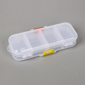 Transparent Plastic <b>Storage</b> <b>Box</b> Rectangle Multifunction Tools Organizer Garage Office Use PP <b>Material</b> 12345 - Product Image 3
