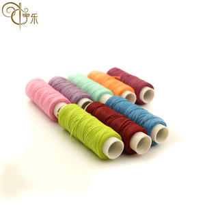 Filo cucirino ad alta resistenza del poliestere cerato cuoio cucito a mano della cera rotonda del poliestere di 0.45mm 100% - Product Image 6