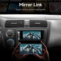 Autoradio Universel Android Auto 1 Din 6,86 Pouces, Carplay Sans Fil Écran Tactile, Lecteur MP5 Tuner Radio Android Mirror Link