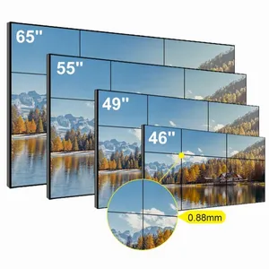 Ultra schmale Lünette LCD-Panel 3*4 4*4 Videowand hohe Helligkeit 32 33 42 43 46 49 55 60 Zoll 4K LCD-Panel-Module