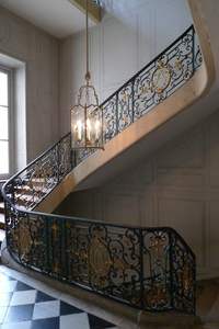 Barandilla de escalera francesa para terraza al aire libre, rieles de valla de hierro forjado, acero inoxidable, aluminio, piedra de <span class=keywords><strong>madera</strong></span>, balcón, cubierta DIY - Product Image 6