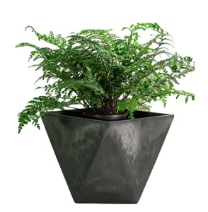 12'' CHEAP PRICE SQUARE FLOWER POT FACTORY SELL HIGH QUALITY GARDEN PRODUCTS