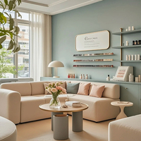 Station de manucure pour salon de beauté, mobilier multifonctionnel pour spa des ongles, solution tout-en-un pour le mobilier et la décoration de salon de manucure