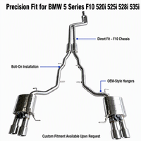 Échappement personnalisé Catback pour BMW 520i 528i 535i F10 2.0T 3.0T en acier inoxydable avec silencieux à valve, accessoires auto