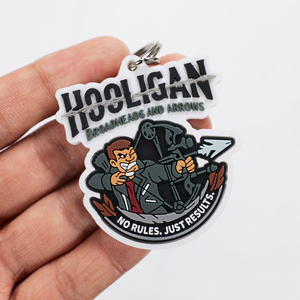 OEM Freedom Style <b>Personalized</b> Logo Pvc Rubber <b>Keychain</b> Custom Cartoon Pattern Debossed Pvc <b>Keychain</b> With Keyring - Product Image 1