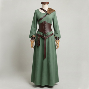 Chal de lana sintética estilo armadura medieval retro con <span class=keywords><strong>un</strong></span> solo hombro descubierto para Halloween, Navidad, Carnaval, Cosplay, accesorios de disfraz para TV y cine - Product Image 2