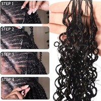 Cabello Humano 100% Natural para Trenzas de Ganchillo, Rizado Birmano Profundo de Lujo, Venta al Por Mayor # 30 # 27 Plumas de Cabello Ondulado para Trenzar