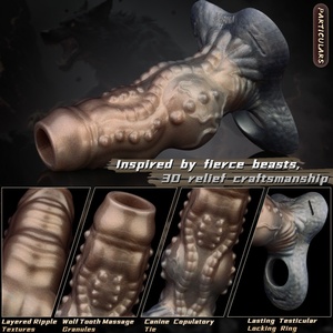 Funda de Silicona para Pene NNSX con Arnés, Alargador de Pene, Retrasador de Eyaculación, Funda para Pene, Juguetes Sexuales para Parejas - Product Image 6